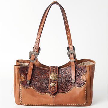 American Darling Tote Hand Tooled Genuine Leather Western Women Bag Handbag Purse | Travel Bags College Casual